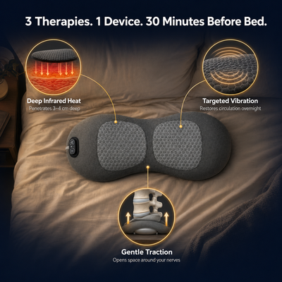 LombaTech™ — Pre-Sleep Back Therapy Device