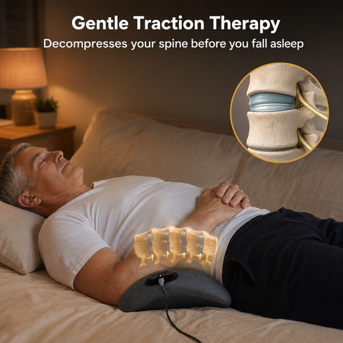 LombaTech™ — Pre-Sleep Back Therapy Device